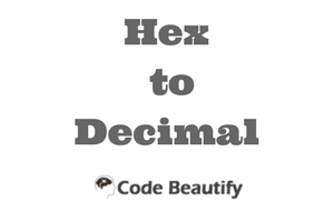 convert hex latitude to decimal