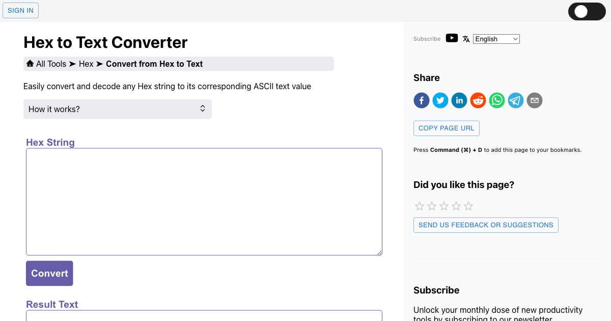 convert registry hex value to text