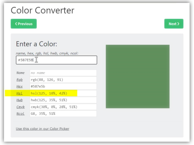 hex cmyk converter