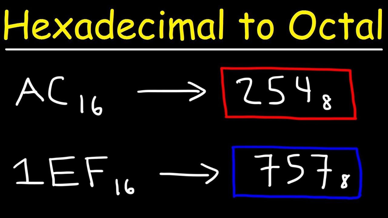 converting hex to octal