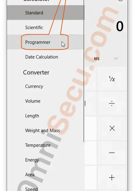 hex calculator converter