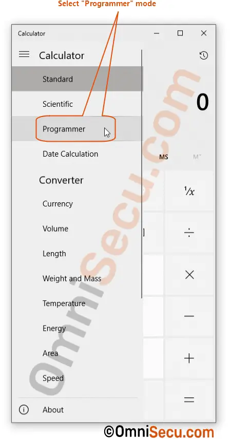 hex calculator converter